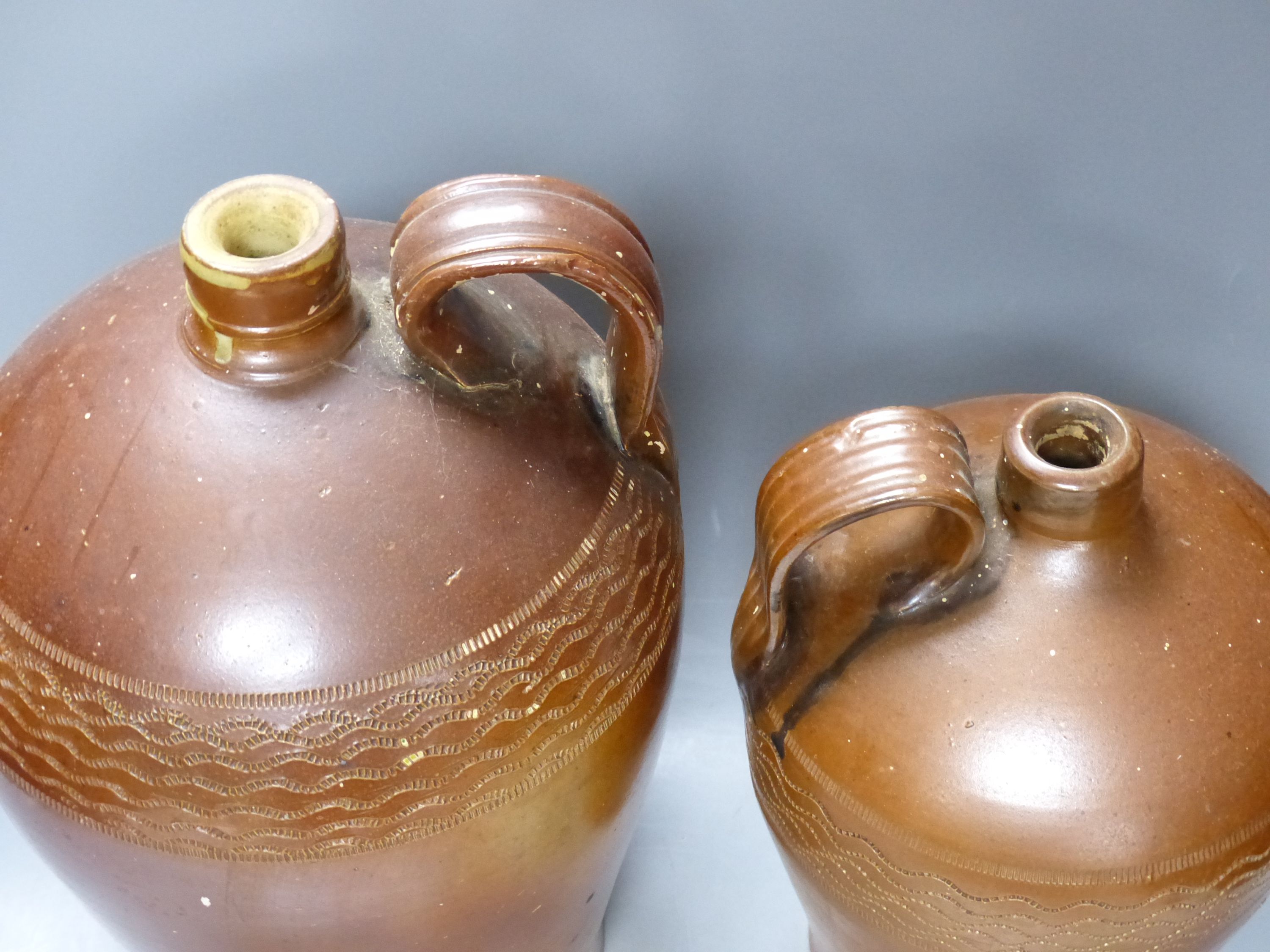 Two Victorian flagons and a jug (3)